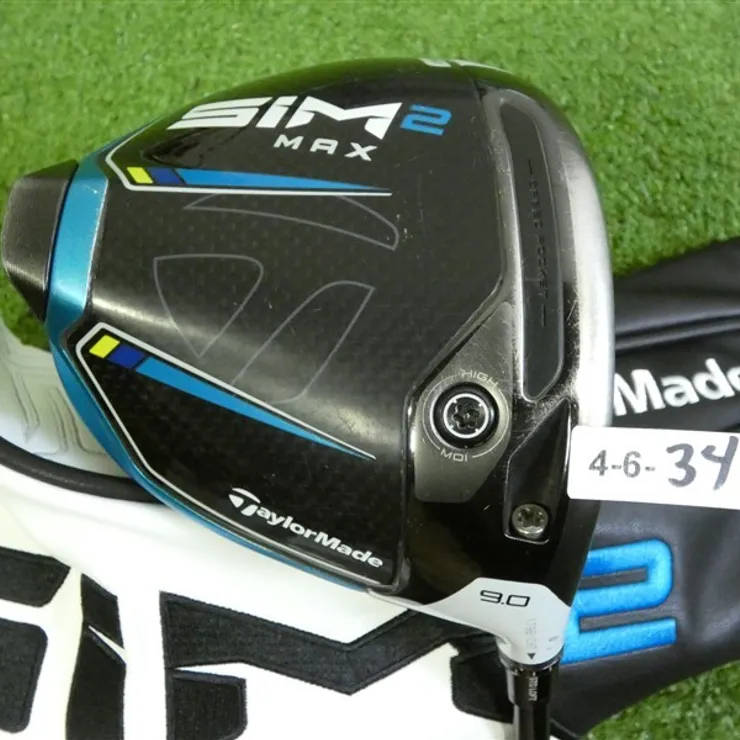 TaylorMade SIM2 Max 9.0* Driver HZRDUS Black 4G 70g 6.0 Stiff