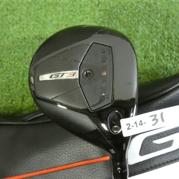 Titleist GT3 15* 3 Wood HZRDUS Black 5G 70g 6.0 Stiff Graphite