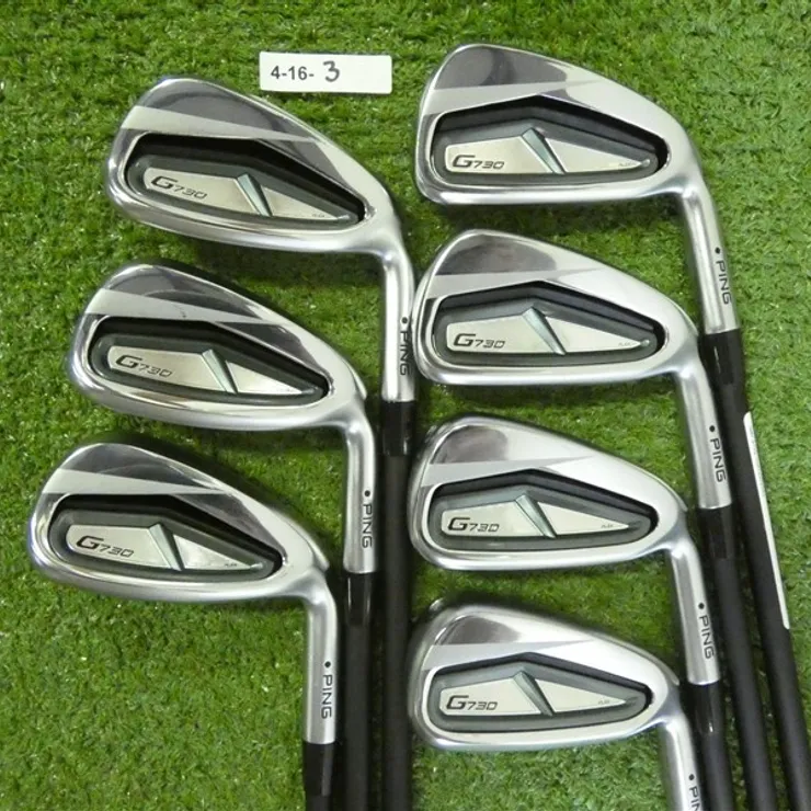 PING G730 Irons 5-W & U Alta CB Regular Graphite Black Dot Mint