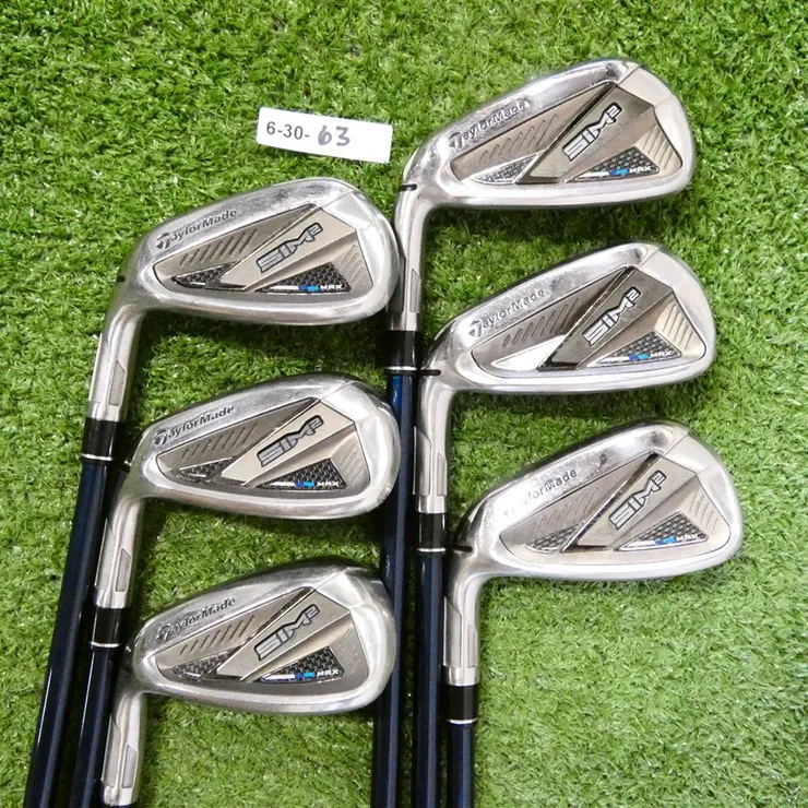 TaylorMade SIM2 Max Left Hand Irons 6-P & A Ventus Blue 6 Regular