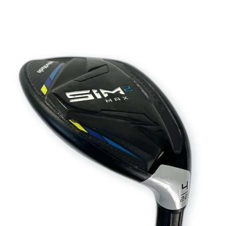 TaylorMade SIM2 Max Rescue 4 Hybrid 22 Degree Stiff Graphite Shaft