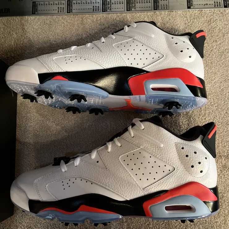 Nike Air Jordan 6 Retro G Infrared 23 White Black DV1376-106