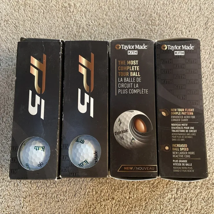 Kith x TaylorMade TP5 2023 Ltd Edition Golf Balls, One Dozen