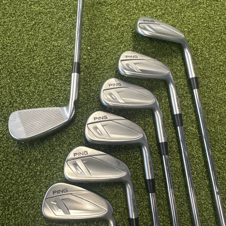 Ping i530 Green Dot Iron Set 7 Clubs 5-UW Dynamic Gold Mid 100