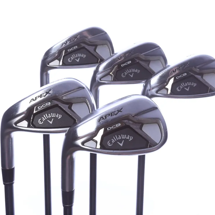 LEFTY Callaway Apex DCB Iron Set 6-PW - -0.75 in Regular Flex Graphite