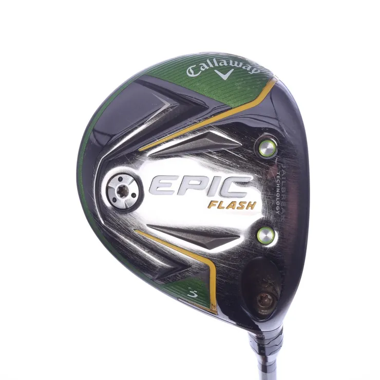 Callaway Epic Flash 15* 3-Wood Stiff Flex Project X EvenFlow Green