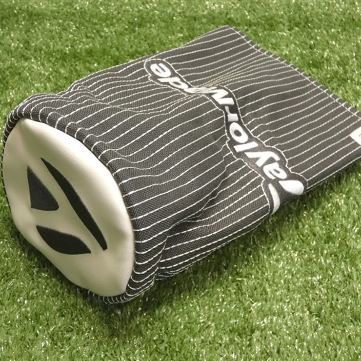 TaylorMade Pinstripe Barrel Driver Headcover Grey/White New