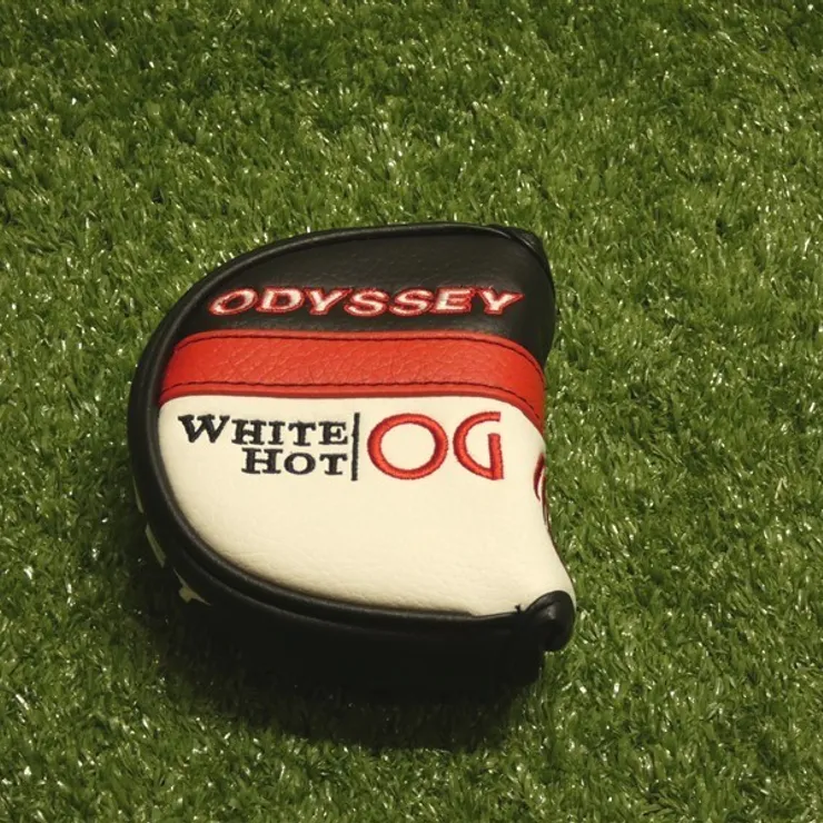Odyssey OG Whit Hot Mid Mallet Putter Headcover White/Black/Red New