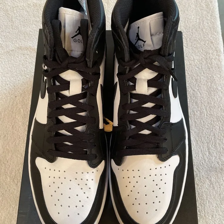 Nike Air Jordan 1 High G Golf Shoes Men's Sz 12.5 Black/White. New