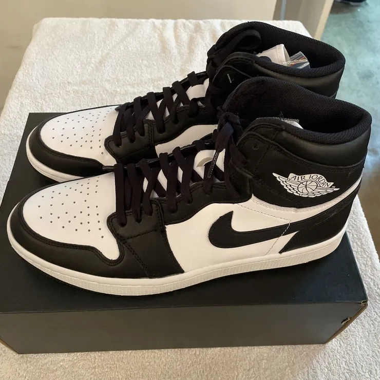 Nike Air Jordan 1 High G Golf Shoes Men's Sz 12.5 Black/White. New