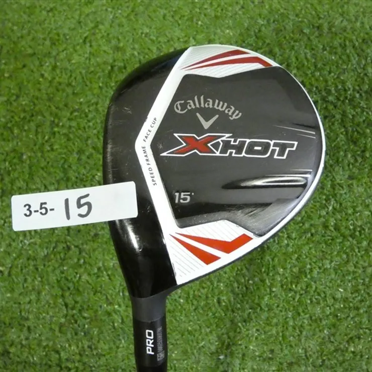 Callaway X Hot Pro 15* Left Hand 3 Wood Project X PXv 6.0 Stiff