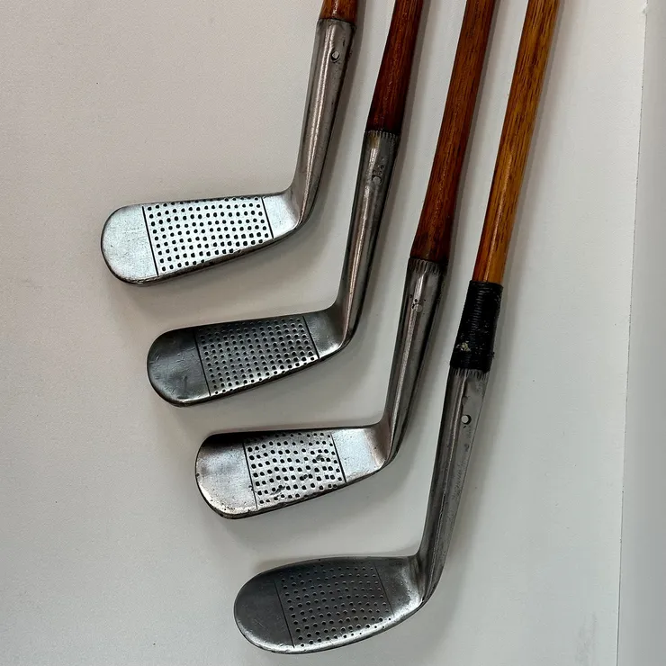 Tom Stewart 7 Club Hickory Iron Set - Reset For Play!