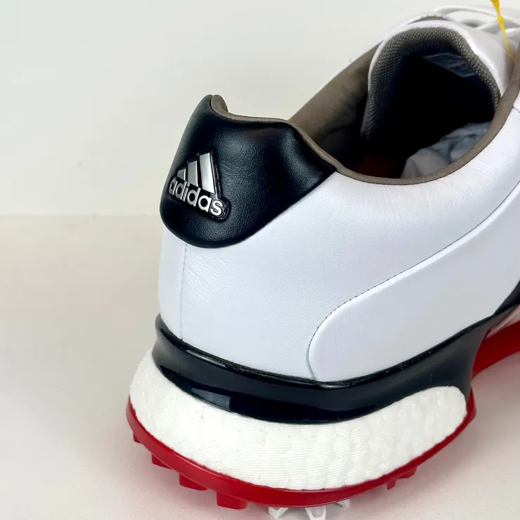 Adidas Tour 360XT Golf Shoes - White/Black/Red - Size 12.5 - New!
