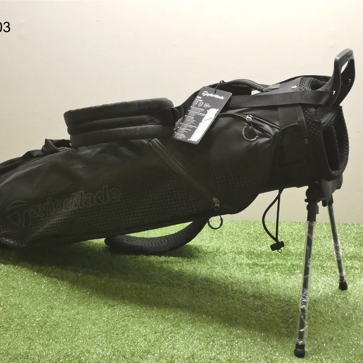 TaylorMade TM20 Quiver 3-Way Sunday Carry Stand Golf Bag Black New
