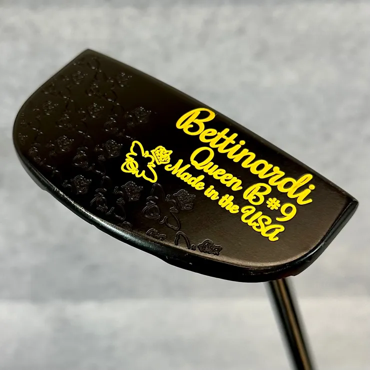 Bettinardi Queen B #9 Putter - Custom Black/Gold With Headcover - 35