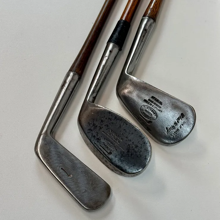 Tom Stewart 7 Club Hickory Iron Set - Reset For Play!