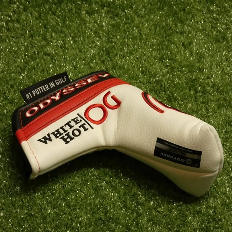 Odyssey OG Whit Hot Blade Putter Headcover White/Black/Red New