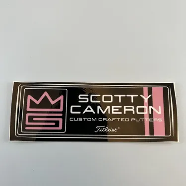 New Scotty Cameron Pink Black Hi Performance Putter Sticker Decal Titleist Large