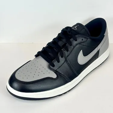 Nike Air Jordan 1 Low Golf Shoes - Shadow (Grey/Black) - Size 13 - New!