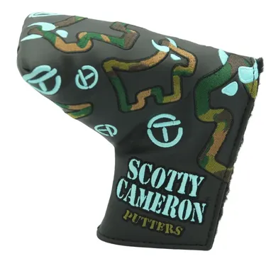 SCOTTY CAMERON CIRCLE T TIFFANY AND CAMO BULLDOG MID MALLET HEADCOVER