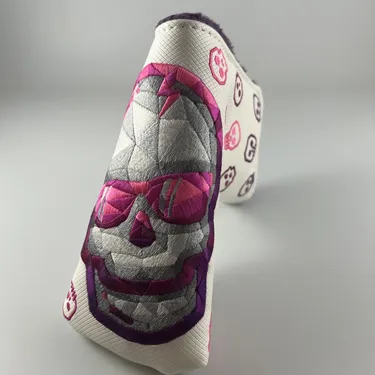 New Swag Golf Asks Fifth Ave Polygon Prismatic Skull Blade HeadCover 920381