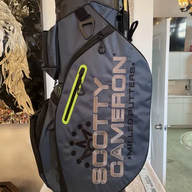 Brand New Scotty Cameron Explorer Circle T British Open 2021 Blue/Lime Cart Bag