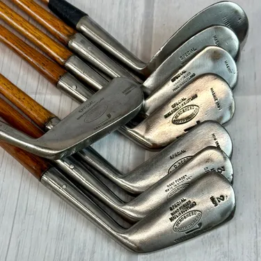 Tom Stewart Herd & Herd 8 Club Hickory Iron Set - Reset For Play!