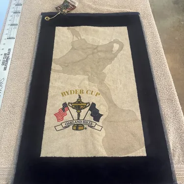 Vintage New 2004 Ryder Cup Golf Towel Oakland Hills Europe USA Rare, Ships Today