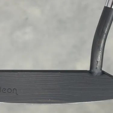 Rare Custom Milled Gideon Putter Welded Neck Damascus Steel w/ Leather Cover