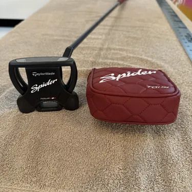 TOUR ISSUE TaylorMade Spider Tour Slant Neck Putter Right Hand Black 35” Custom