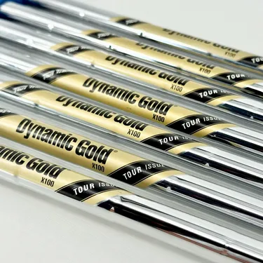 Dynamic Gold X100 4-PW Iron Shaft Set - (-0.5" than Standard) - GP Grips