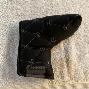 New TaylorMade Golf Logo Patterned Blade Putter Cover, 2023, Ships Today!