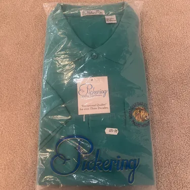 XXL NOS Pickering Kimberton Yellow Short Sleeve Cotton Poly Polo Shirt Norandal