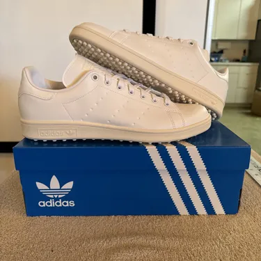 Adidas Stan Smith Spikeless Golf Shoes White/Off White Men’s 11.5 New In Box