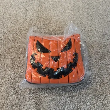 Taylormade Vault Spider Trick Or Treat Pumpkin Mallet Headcover, Ships Today!