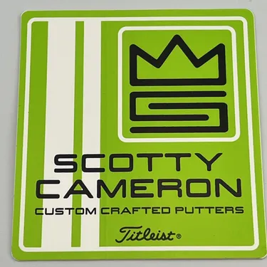New Scotty Cameron Lime Green Hi Performance Putter Sticker Decal Titleist Large