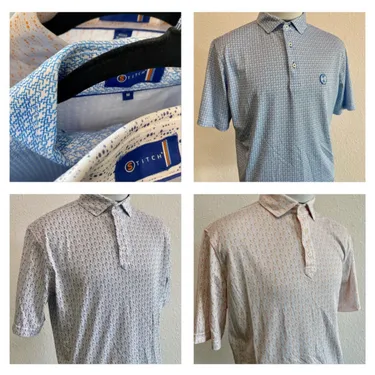 HOT DEALS! Stitch Golf Polo Pack of 3 - Size Medium - OR/BL/WH - Nice!