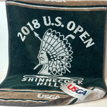 2018 U.S. Open Golf Towel - Shinnecock Hills with Carabiner - New!