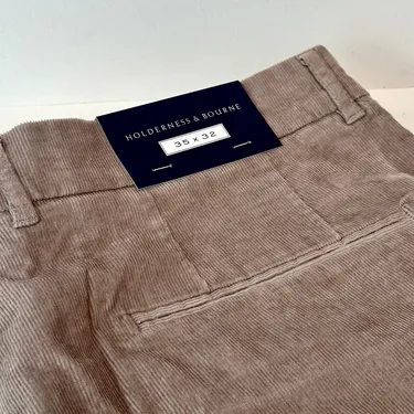 Holderness & Bourne Pants - Light Courduroy/Tan - 35x32 - New!