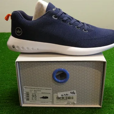Peter Millar Mens Hyperlight Glide Reflect Sneaker Navy Blue New